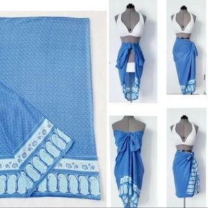 Calypso St Barth Multi-Wear Blue Island Sarong!